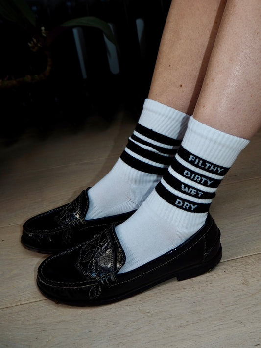 Filthy Dirty Wet Dry Martini Socks