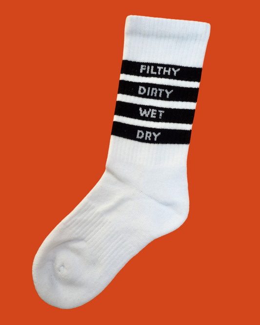 Filthy Dirty Wet Dry Martini Socks