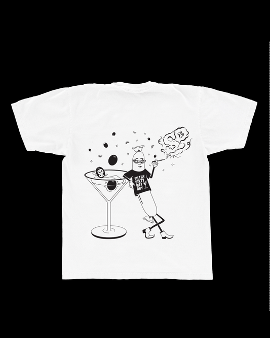 Party On The Back Martini Tee